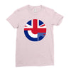 mod union jack, ideal gift, birthday present Ladies Fitted T-Shirt