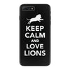keep calm and love lions iPhone 7 Plus Case