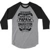 Super Cool Papaw Of A Freaking Awesome Daughter 3/4 Sleeve Shirt