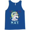 unicorns are born in may cute unicorn Tank Top