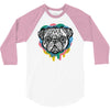 pug face 3/4 Sleeve Shirt