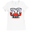 red crabby Ladies Fitted T-Shirt