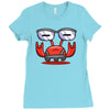 red crabby Ladies Fitted T-Shirt