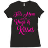 this mom hugs kiss es Ladies Fitted T-Shirt