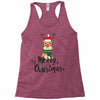 merry cristmas reindeer Racerback Tank