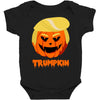 trumpkin funny donald trump pumpkin Baby Bodysuit