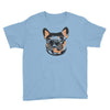 blue and tan frenchie Youth Tee
