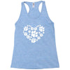 cat love paw Racerback Tank