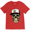 skull V-Neck Tee