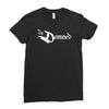 the damned band logo screen printed retro Ladies Fitted T-Shirt