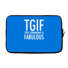 tgif grandma fabulous funny Laptop sleeve