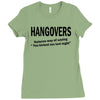 hangovers you kicked ass bro funny cool party booze alcohol geek shirt Ladies Fitted T-Shirt