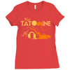 visit tatooine Ladies Fitted T-Shirt