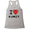 i love kuwait Racerback Tank