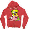 zombie spongebob Zipper Hoodie