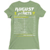 August Girl Facts Virgo Ladies Fitted T-Shirt