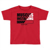 muscles installing Toddler T-shirt