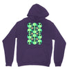 sad alien and daisy nineties grunge pattern Unisex Hoodie