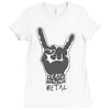 death to all but metal Ladies Fitted T-Shirt