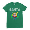 santa christmas Ladies Fitted T-Shirt