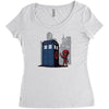 defacing the phonebox hoody Women's Triblend Scoop T-shirt