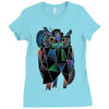 polygonal owl Ladies Fitted T-Shirt