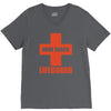 nude beach   lifeguard V-Neck Tee