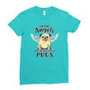 angel pug [converted] Ladies Fitted T-Shirt
