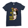 ask me about my feminist agenda frida kahlo Ladies Fitted T-Shirt