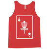 disc golf ace card target chains frisbee basket Tank Top