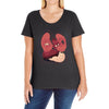heart attack Ladies Curvy T-Shirt