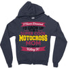 i never dreamed i'd grow up to be a super cool motocross mom but here Zipper Hoodie