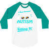 super cool autism dad 3/4 Sleeve Shirt
