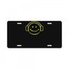 smiley dj techno,club,dance,music,rave retro License Plate