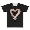 bacon heart All Over Men's T-shirt