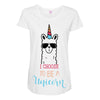 i choose to be a unicorn Maternity Scoop Neck T-shirt