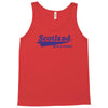 scotland born and raised retro white &amp; navy international country Tank Top