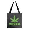Vegetarian Pot Leaf Tote Bags