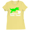 dino fast food  fun Ladies Fitted T-Shirt