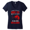 short and fat Women's V-Neck T-Shirt
