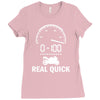 0 100 real quick Ladies Fitted T-Shirt
