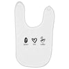peace love coffee Baby Bibs