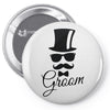 groom Pin-back button