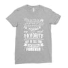 My Papa is Totally My Most Favorite Guy Of All Time Ladies Fitted T-Shirt