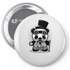 steampunk panda Pin-back button