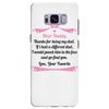 Dear Daddy, Thanks for Being my Dad Baby Boy Letter to Father Samsung Galaxy S8 Plus