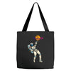 astronaut basketball planet Tote Bags