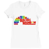 racing rainbow Ladies Fitted T-Shirt