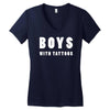 boys with tattoos Women's V-Neck T-Shirt