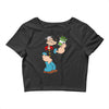 popeye spinach retro mens funny Crop Top